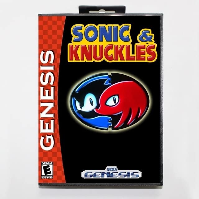 Sonic, valamint Knuckles Játék Patron 16 bit MD Játék Kártya Kiskereskedelmi Doboz Sega Mega Drive-Genesis-USA BOX