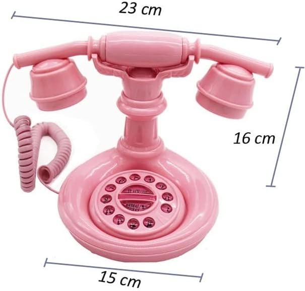 WYFDP Rózsaszín Rajzfilm Mini Vezetékes Telefon, Vezetékes Telefon, Otthoni Hotel Hálószoba Gyerekeknek