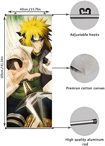CosInStyle Anime Lapozzunk Plakát Namikaze Minato - Szövet Nyomatok 100 cm x 40 cm-es Prémium és Művészeti Anime Téma Ajándék | Japán Manga