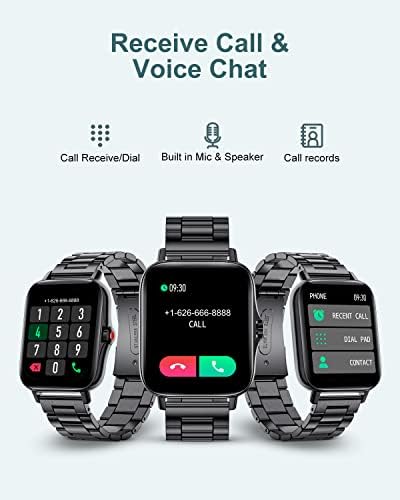 LIGE Intelligens Karóra (Válasz/Hívást), 1.69 Teljes Érintse meg a Bluetooth Smartwatch az Android, illetve iOS Telefonok pulzusszám