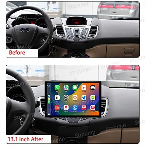 13.1 8+256 gb-os Android 12 Ford Fiesta 6 Mk 6 2008-2018 Autó Sztereó Rádió GPS Navigációs Carplay DSP Android Auto WiFi 4G 2K 1920 *