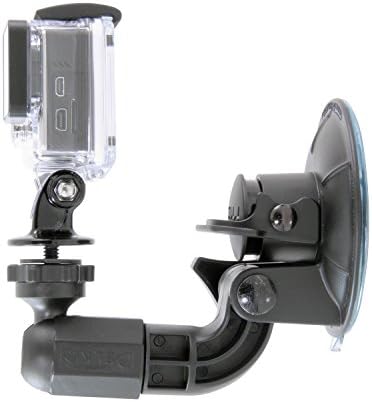 Delkin Eszközök Kövér Gecko Mini Szívó Kamerát szerelt a GoPro Adapter (DDMNT-MINI-GP) , Fekete