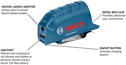 Bosch GAA12V-21N 12V Max Hordozható hálózati Adapter