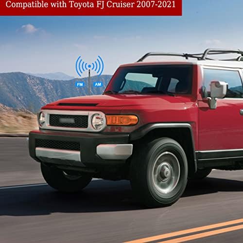 Alkalmas Toyota FJ Cruiser 2007-2021 6 Hüvelyk Antenna Berendezés, Fém Rádió Antenna Csere, Fekete