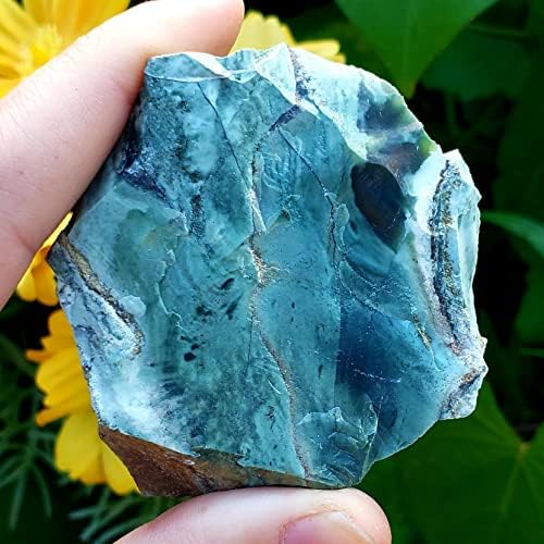 Türkiz kristály gyógyító kő Természetes durva, nyers kő minta - 1db Metafizikai kő