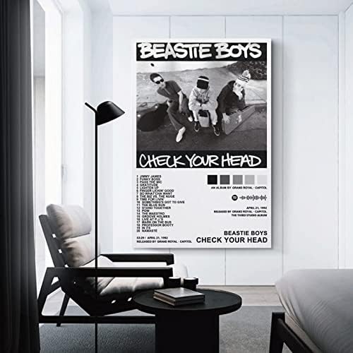 Beastie Boys – Ellenőrizze A Fejét, Vászon Plakátok Wall Art Hálószoba, Iroda Szoba Dekoráció Ajándék Unframe-style12x18inch(30x45cm)