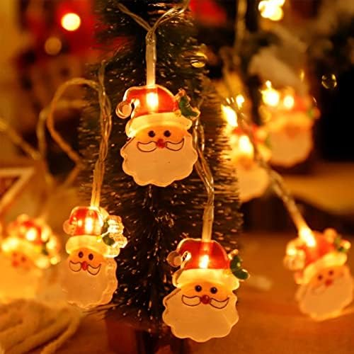 RRRPIO Karácsonyi String Fények,Vízálló Santa LED karácsonyfa String Fények, Karácsonyi Díszek DIY karácsonyfa Hálószoba, Terasz, Fedett Kültéri