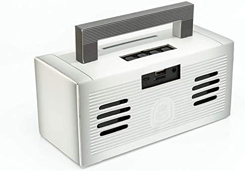 GPO Bronx Mini Bluetooth Hangszóró. Kompakt Retro Hordozható Hangszóró Újratölthető Akkumulátort Tartalmaz, USB-Port, TF Kártya