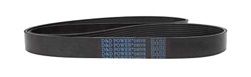 D&D PowerDrive 10022530 GMC General Motors Corp Csere Öv, K Öv keresztmetszet, 25.25 Hossz, Gumi