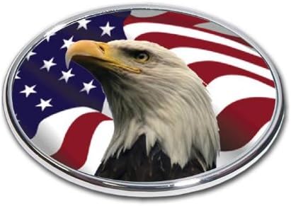 American Eagle-Zászló - 2 Hitch Vevő - 3/8 Hüvelyk Vastag Magas Minőségű Alumínium - Sas Zászló - Méret: 4 X 6