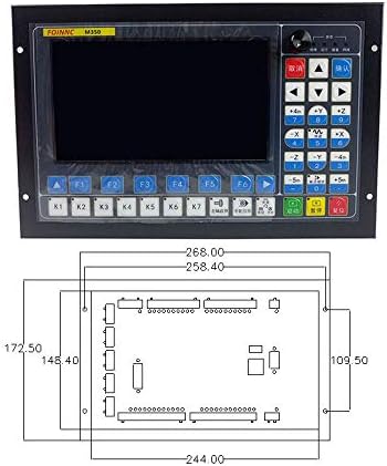 4-tengelyes CNC motion control rendszer gravírozás gép motion vezérlő 7-inch színes kijelző automatikus szerszámcsere multi-folyamat