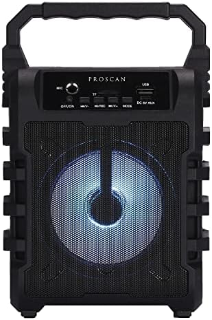 Proscan PSP389-B Hordozható 5-be. 5-Watt-Max Bluetooth Újratölthető Hangszóró Disco Led-ek, illetve FM-Rádió