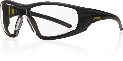 Bombabiztos Biztonsági Szemüveg, TENGELY-Hibrid, fekete keret, anti-semmiből anti-köd, Tiszta