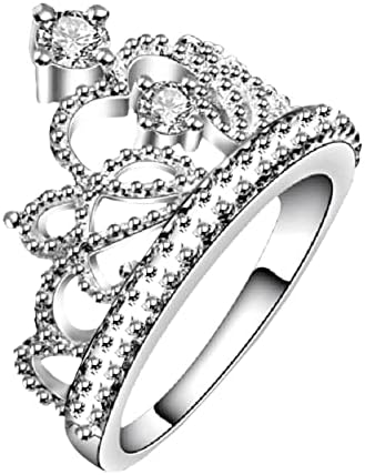 Gyanta Gyűrűk Mérete 5 Női Hullám Gyűrű, Személyre Szabott Ajándék Ékszerek Luxus Micro Burkolt Cirkon Korona Gyűrű
