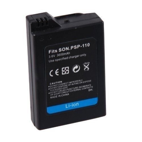 Egyszerűen Ezüst - 3600mAh Csere Akkumulátor + HÁLÓZATI Adapter Töltő Sony PSP 1000 1001