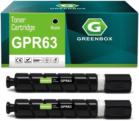 GREENBOX Utángyártott GPR63 Nagy kapacitású Festékkazetta Csere Canon GPR63 az imageRUNNER Advance 6860i 6870i Nyomtató (71,500