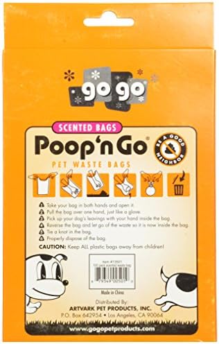 GOGO Pet Termékek 100-Pack Kaki n Go Pet Hulladék Táskák Kezeli Illatos Friss