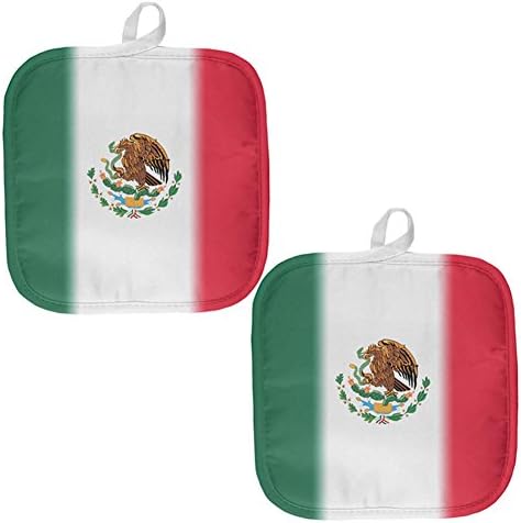 A régi Dicsőség Cinco De Mayo Mexikói Zászló Mind Felett edényfogó (2) Több Szabványos Méret
