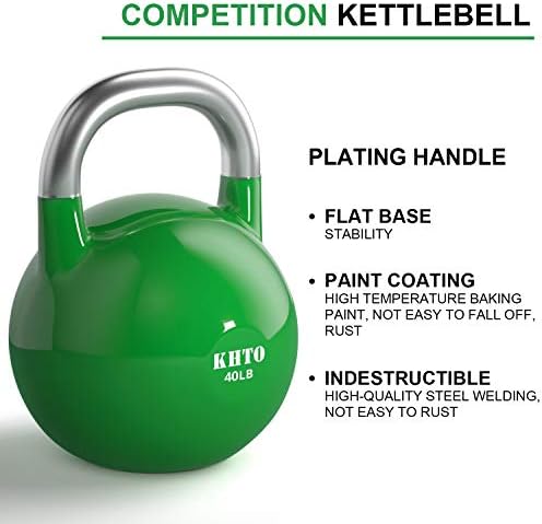 KHTO Vízforraló Harangok – Verseny Kettlebell 50 LB – Professzionális Kettlebell Fitness, Súlyemelés, Core Training – Tartós, Erőteljes