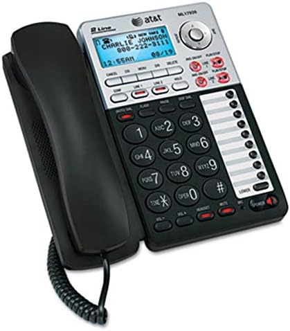 Az AT&T(R) 17939 2-Sor Vezetékes Kihangosító a Caller ID & Digitális Üzenetrögzítő