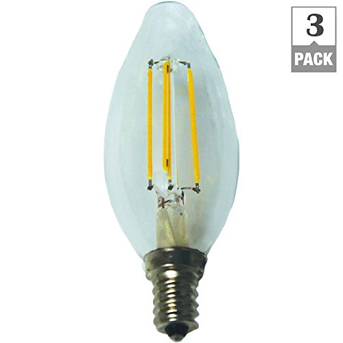 Ecosmart 40W Egyenértékű Puha, Fehér B11 Szabályozható Végtelen LED Izzók 3-Pack