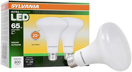 SYLVANIA LED BR30 Reflektor Lámpa 9W (65W egyenértékű), Közepes Bázis (E26/24), Puha, Fehér (2700 K), 800 Lumen, 2-pack