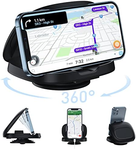 JOYEKY mobiltelefon tartó Autó, Függőleges, Vízszintes autótelefon-Hegy, 360° - os Forgatás Műszerfal Bölcső Kompatibilis iPhone Samsung