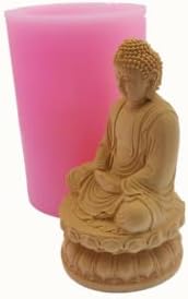 Redxin Buddha Szilikon Penész, Kézzel készített szappan, Gyertya DIY Gipsz, Cement, Műgyanta Csepp Ragasztó, Kézzel készített