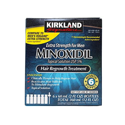 6 Hónap Kirkland Minoxidil 5% Extra erős Lokális Megoldás Újulat a Férfiak