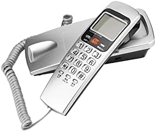 V BESTLIFE Vezetékes Telefon, FSK/DTMF Hívófél-AZONOSÍTÓ Telefon, Vezetékes Telefon Vezetékes Divat telefonkészülékről a Haza(Ezüst)