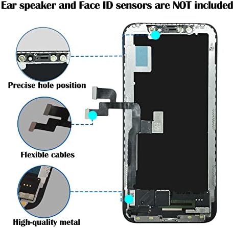 FIXBY iPhone Xs Képernyő Cseréje, FHD LCD Kijelző Teljes Összeállítás a 3D-s Touch, Igaz Hang, Javító Készletek 5.84 Modell A1920,