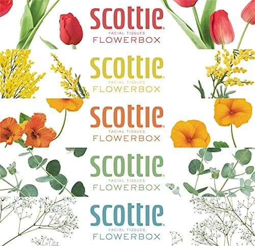 Japán Háztartási tisztítószerek - Scotty szövet virág doboz 320 lap (160 pár) ˇ Á 5 doboz packAF27