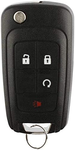 KeylessOption Kulcsnélküli Autó Távoli Vágatlan Flip gyújtáskulcs Fob Csere OHT01060512