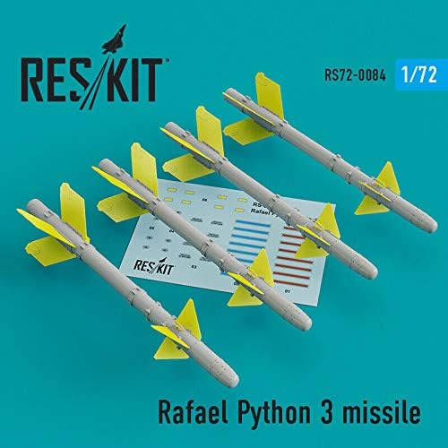 Reskit RS72-0084 - 1/72 – Rafael Python 3 Rakéta (4 db) Gyanta Részlet