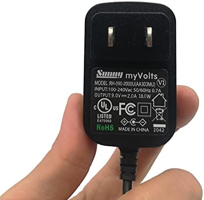 MyVolts 9V-os Tápegység Adapter Kompatibilis/Csere Dymo LabelMANAGER 150 Címke Nyomtató - US Plug