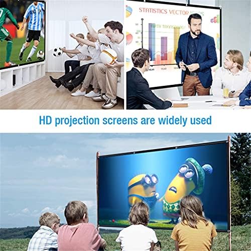 ZLXDP 150 Hüvelyk kivetítőn Ruhával Összecsukható Anti-Hajtás kivetítőn Film Képernyő házimozi