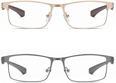 RESVIO 2 Csomag Kék Fény Blokkoló Olvasó Szemüveg, a Férfiak Teljes Felni Üzleti Szemüveg Olvasók