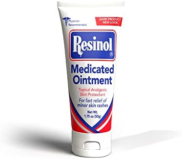 Resinol Gyógyszeres Kenőcs a Cink-Oxid a fájdalomcsillapítás & Védelem a Bőr Irritációk, 1.75 oz Cső
