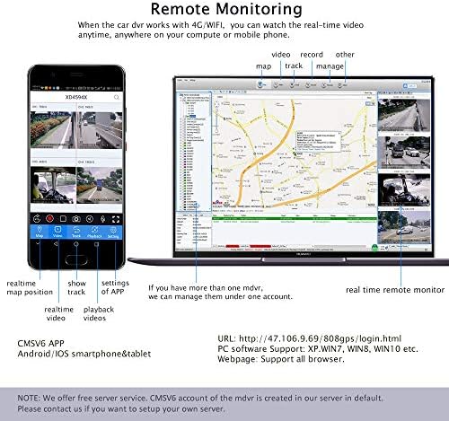 JOINLGO 4 Csatornás GPS-4G WiFi 1080P AHD Mobil Jármű Autó DVR MDVR Videó Rögzítő Készlet, Valós idejű Monitor, PC, Telefon, 4 Fém Oldalon