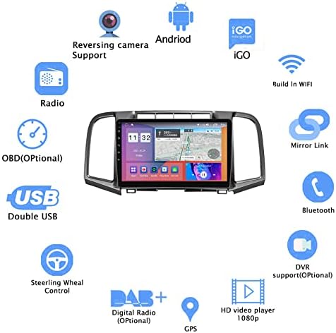 Android 11 autórádió Toyota Venza 2008- Videó Lejátszó, Auto Hifi Navi GPS Egységet Támogatja a DSP WiFi, FM, Bluetooth