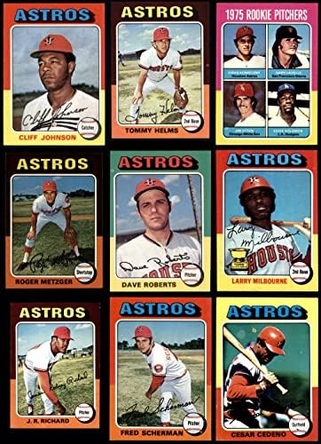 1975 Topps Houston Astros Közelében Csapat készen áll Houston Astros (Set) EX/MT+ Astros