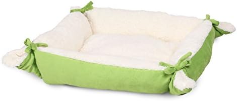 HappyCare Textíliák Ultra Puha 2-in-1 Megfordítható Kényelmes Utazási Pet Bed and Pet-Mat, Közepes, Kávé