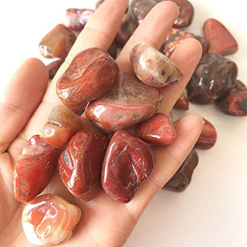 SHITOU2231 100g Természetes Nagy Dél-Vörös Achát Kavics Eredeti Ásványi Kő, Durva Kő, Természetes Kövek, Ásványok Gyógyító Kövek