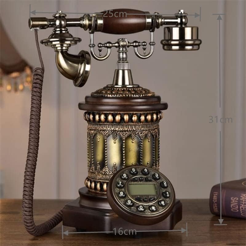 N/Antik Vezetékes Hívófél-AZONOSÍTÓ Vezetékes Otthoni Telefon Vintage, Klasszikus Haza Hengeres Vezetékes Telefon Home Office