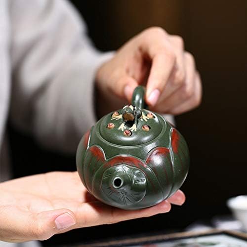 WIONC Kínai Stílusú Kreativitás Teáskanna Érc Lila Agyag Lotus Béka, Vízforraló, Tea Szertartás Készletek a Legjobb Ajándék