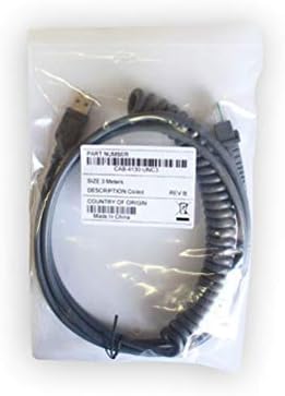 USB-Kábel a Datalogic D100 GD4130 QD2130 GD4430 QW2120 QD2100 Vonalkód Olvasó Szkenner, 9ft Spirál Kábel