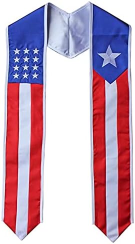 Puerto Rico, USA Combo Zászló Érettségi Szárny Ellopta Ország Büszkesége