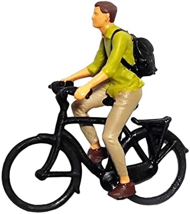 predolo Reális 1/87 Skála Kerékpáros Adatok, Miniatűr Emberek Figura a Dioráma Elrendezés , Fiú