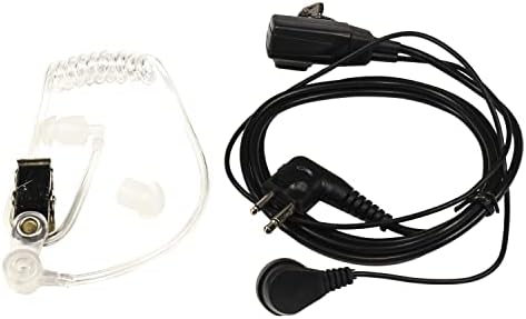 HQRP 4-Pack kihangosító 2-Pin Fülhallgató Fülhallgató Mikrofon Kompatibilis Motorola Rádiós Eszközök XV1400 / XV2100 / VL130 / MV11 / MV11C