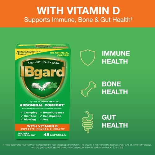 IBgard Napi Bél Egészségét Támogatja a D-Vitamin, 48 Caplets